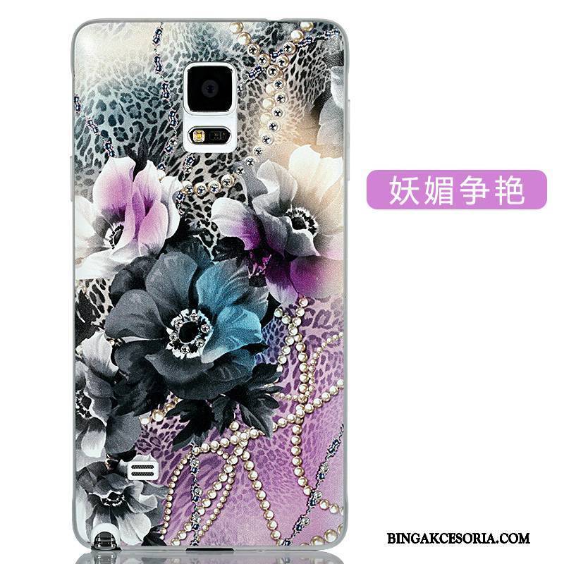 Samsung Galaxy Note 4 Futerał Kreskówka Cienkie Ochraniacz Anti-fall Piękny Rhinestone Etui