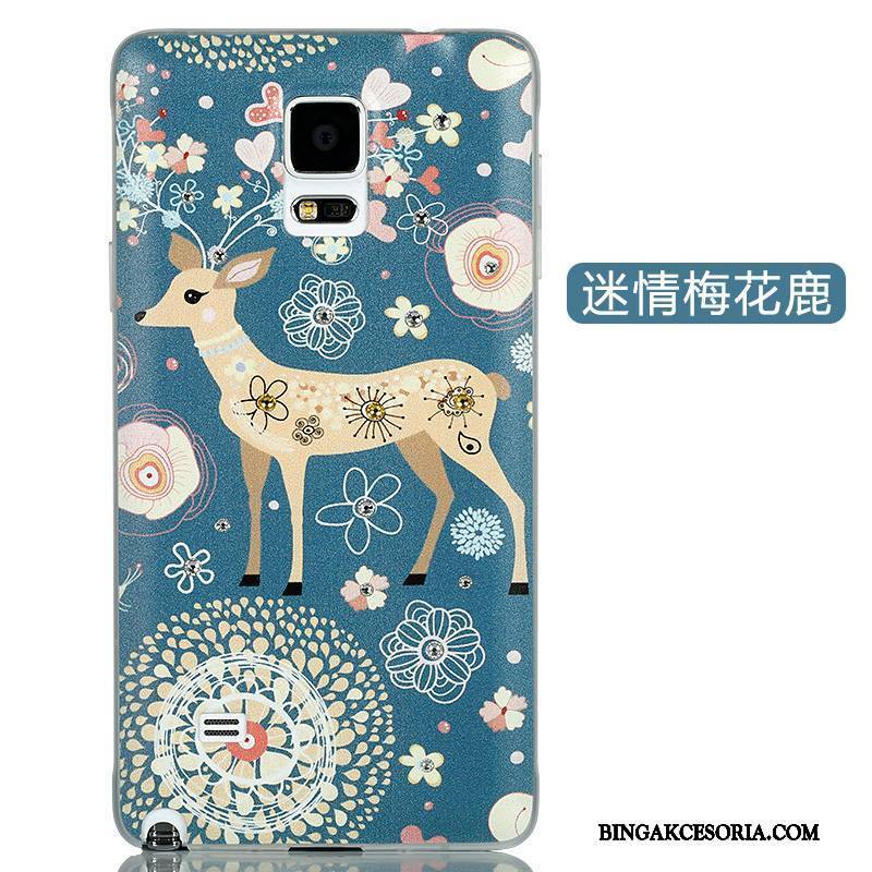 Samsung Galaxy Note 4 Futerał Kreskówka Cienkie Ochraniacz Anti-fall Piękny Rhinestone Etui