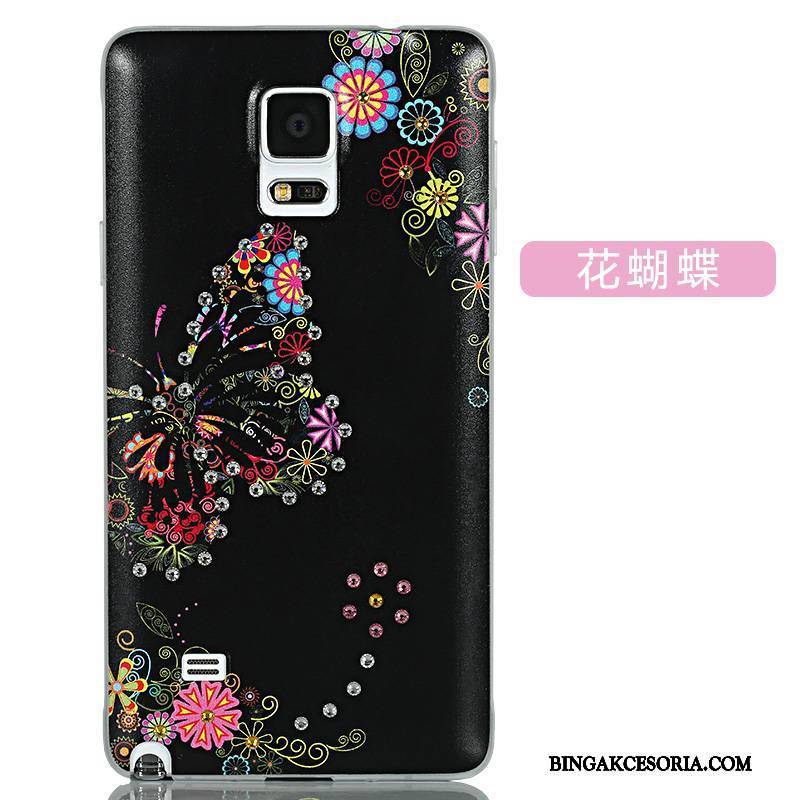 Samsung Galaxy Note 4 Futerał Kreskówka Cienkie Ochraniacz Anti-fall Piękny Rhinestone Etui