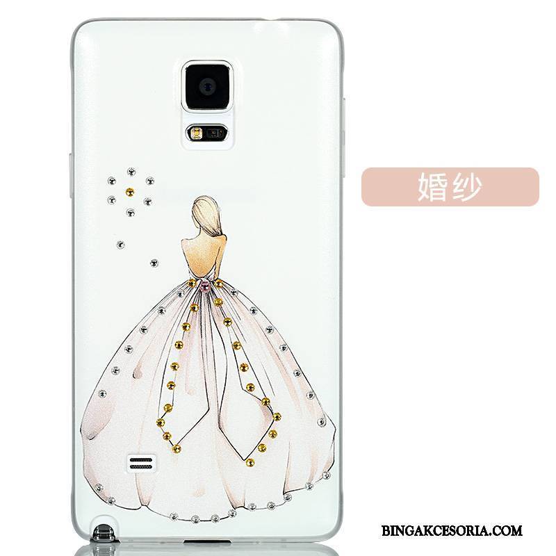 Samsung Galaxy Note 4 Futerał Kreskówka Cienkie Ochraniacz Anti-fall Piękny Rhinestone Etui