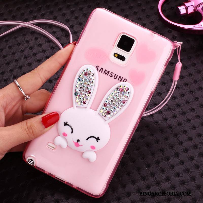 Samsung Galaxy Note 4 Futerał Zielony Rhinestone Jasny Gwiazda Futrzany Pompon Etui Na Telefon Silikonowe