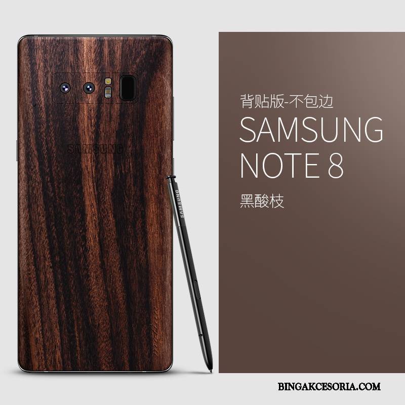 Samsung Galaxy Note 8 Etui Na Telefon Z Litego Drewna Cienkie Gwiazda Torby Futerał Ochraniacz