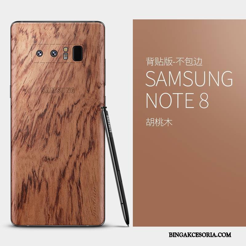 Samsung Galaxy Note 8 Etui Na Telefon Z Litego Drewna Cienkie Gwiazda Torby Futerał Ochraniacz