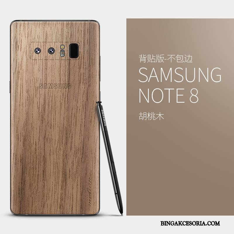 Samsung Galaxy Note 8 Etui Na Telefon Z Litego Drewna Cienkie Gwiazda Torby Futerał Ochraniacz