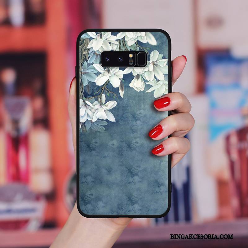 Samsung Galaxy Note 8 Futerał All Inclusive Wiszące Ozdoby Vintage Anti-fall Wiatr Kreatywne Ręcznie Malowane