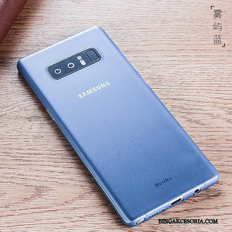 Samsung Galaxy Note 8 Futerał Biały Nubuku All Inclusive Ochraniacz Etui Biznes Cienkie