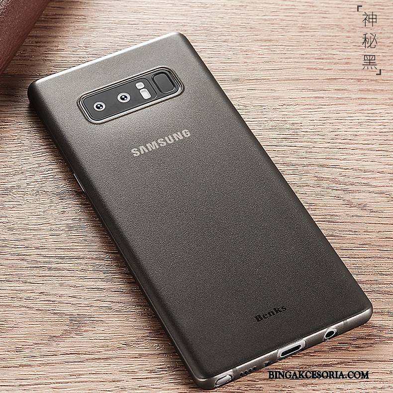 Samsung Galaxy Note 8 Futerał Biały Nubuku All Inclusive Ochraniacz Etui Biznes Cienkie