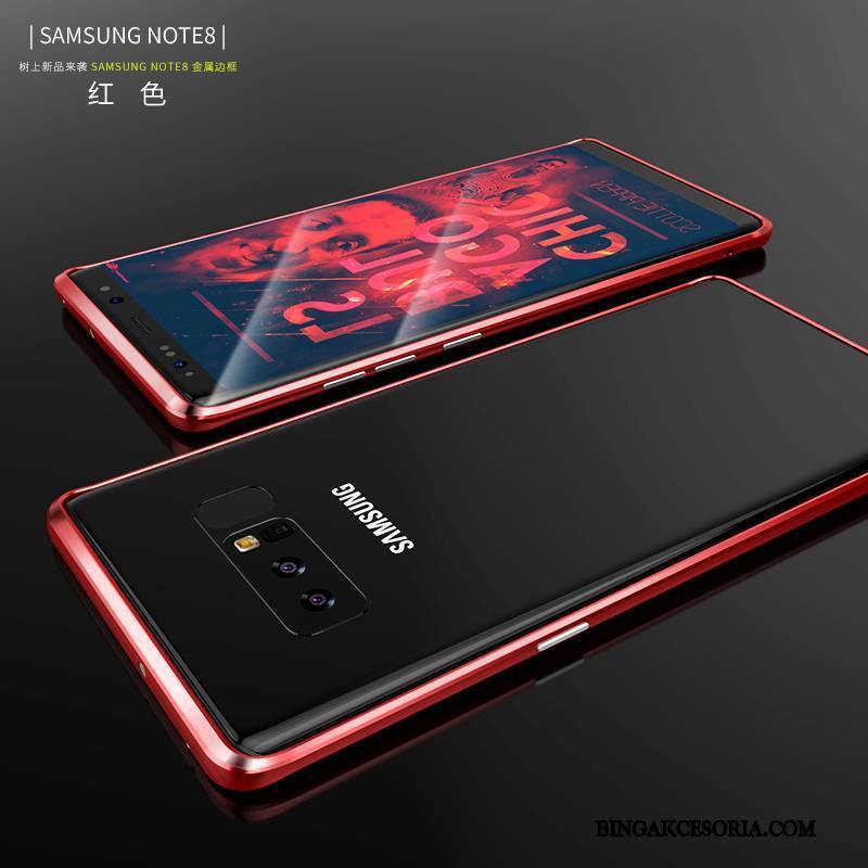 Samsung Galaxy Note 8 Futerał Etui Na Telefon Anti-fall Czarny Tendencja Kreatywne Granica Cienkie