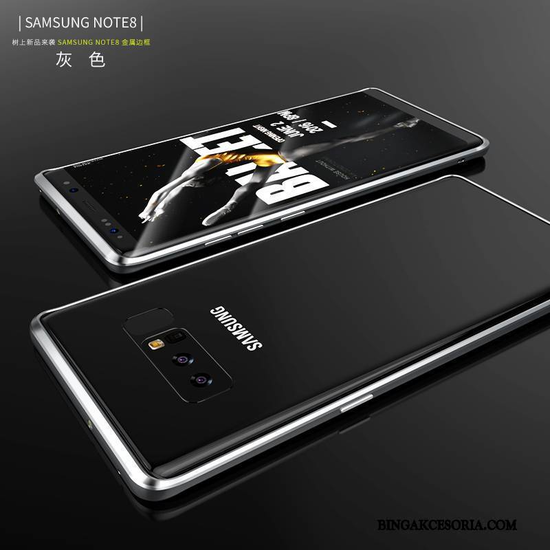 Samsung Galaxy Note 8 Futerał Etui Na Telefon Anti-fall Czarny Tendencja Kreatywne Granica Cienkie