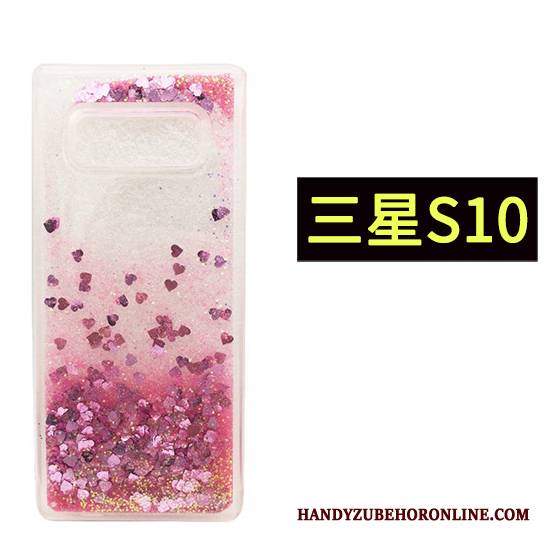 Samsung Galaxy S10 Etui Futerał Zielony Etui Na Telefon Anti-fall Quicksand Telefon Komórkowy