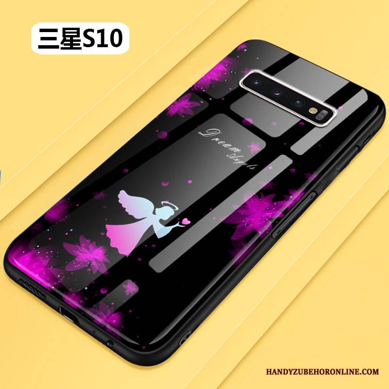 Samsung Galaxy S10 Futerał Silikonowe Anti-fall Kwiaty Ochraniacz Etui Etui Na Telefon All Inclusive