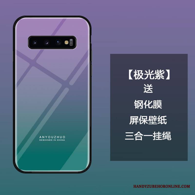 Samsung Galaxy S10 Futerał Tendencja Szkło Hartowane All Inclusive Osobowość Etui Moda Kreatywne