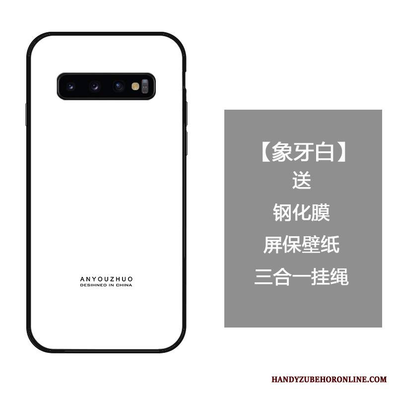 Samsung Galaxy S10 Futerał Tendencja Szkło Hartowane All Inclusive Osobowość Etui Moda Kreatywne