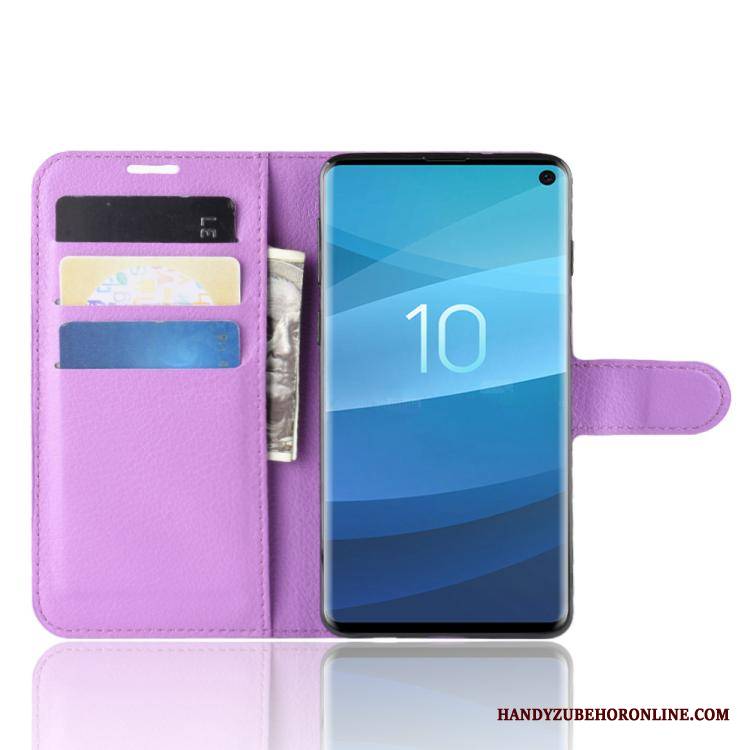 Samsung Galaxy S10+ Ochraniacz Karta Etui Na Telefon Skórzany Futerał Gwiazda Portfel Obudowa