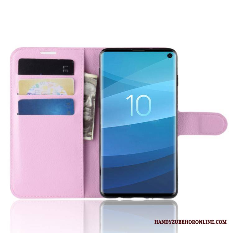 Samsung Galaxy S10+ Ochraniacz Karta Etui Na Telefon Skórzany Futerał Gwiazda Portfel Obudowa