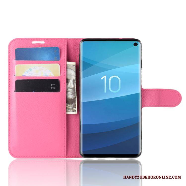 Samsung Galaxy S10+ Ochraniacz Karta Etui Na Telefon Skórzany Futerał Gwiazda Portfel Obudowa