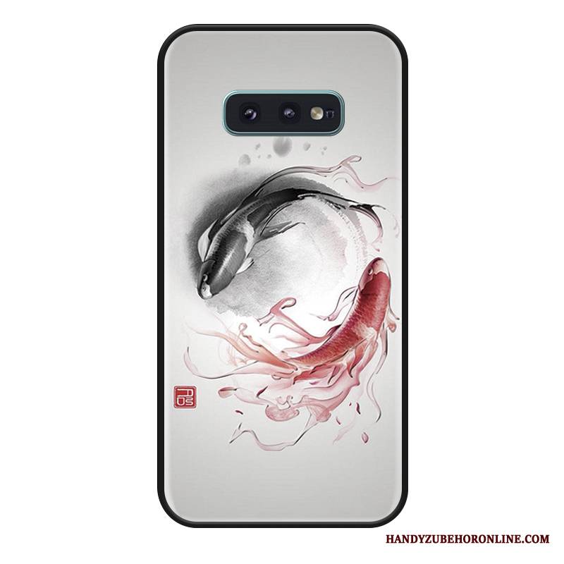 Samsung Galaxy S10e Futerał Zielony Anti-fall All Inclusive Etui Na Telefon Moda Chiński Styl Luksusowy