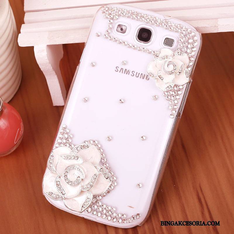 Samsung Galaxy S3 Różowe Trudno Rhinestone Telefon Komórkowy Futerał Ochraniacz Etui