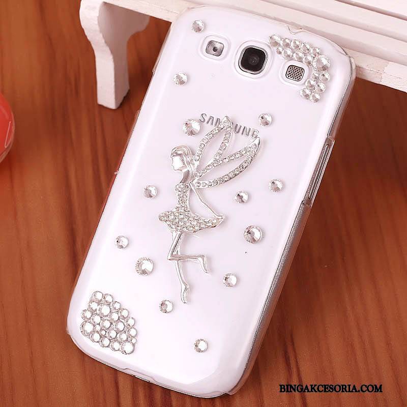 Samsung Galaxy S3 Różowe Trudno Rhinestone Telefon Komórkowy Futerał Ochraniacz Etui