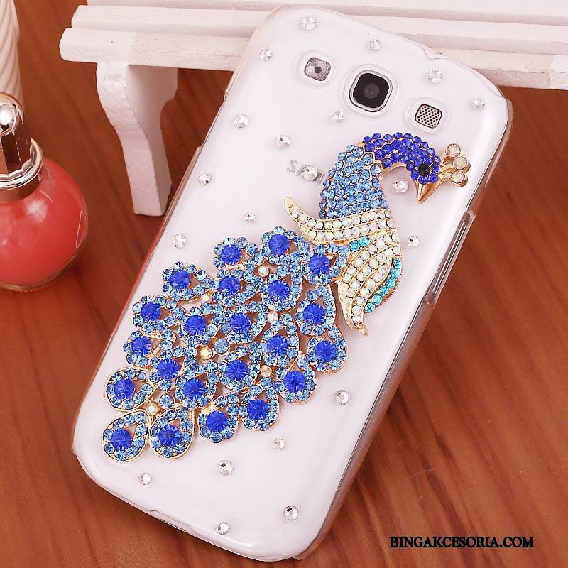 Samsung Galaxy S3 Różowe Trudno Rhinestone Telefon Komórkowy Futerał Ochraniacz Etui