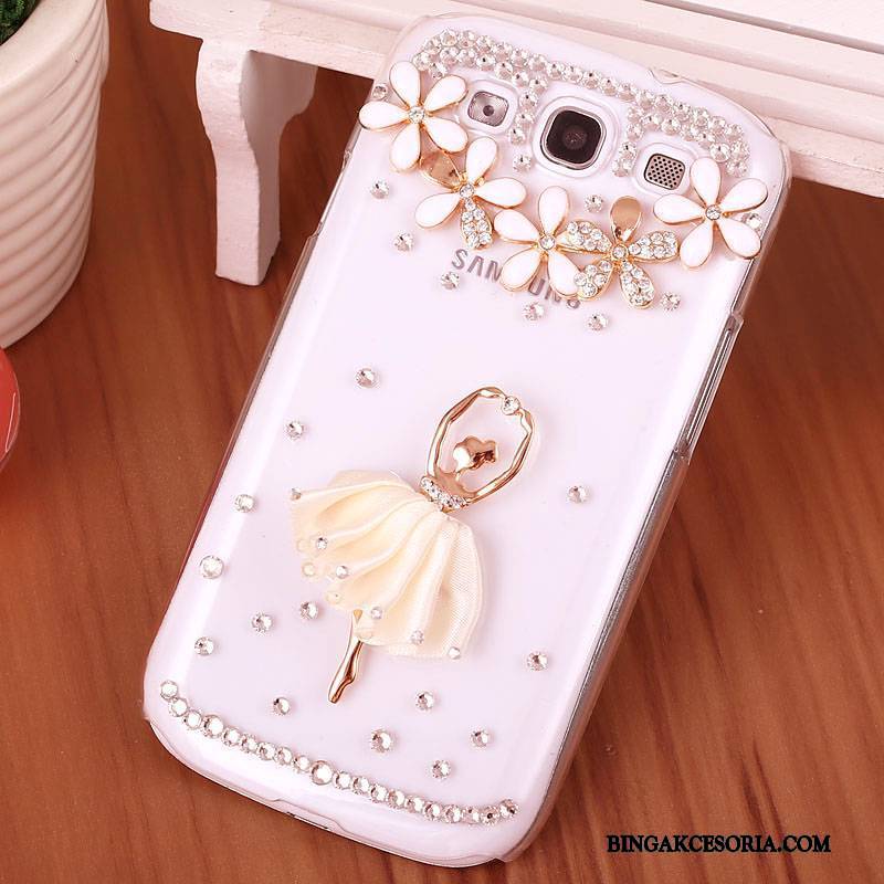 Samsung Galaxy S3 Trudno Purpurowy Etui Na Telefon Telefon Komórkowy Ochraniacz Rhinestone Futerał