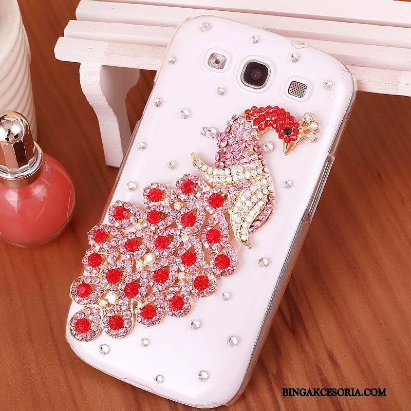 Samsung Galaxy S3 Trudno Purpurowy Etui Na Telefon Telefon Komórkowy Ochraniacz Rhinestone Futerał