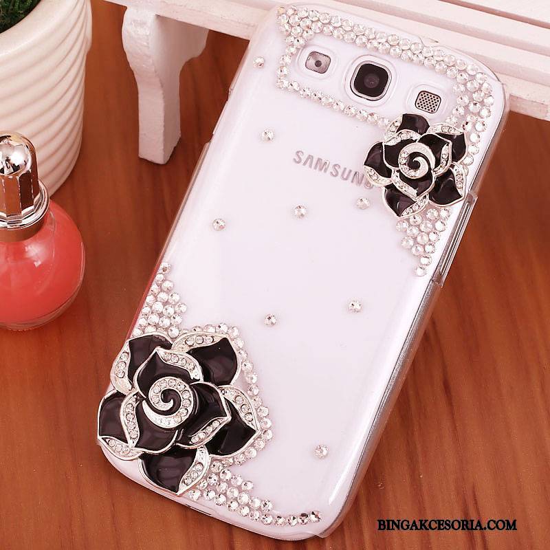 Samsung Galaxy S3 Trudno Purpurowy Etui Na Telefon Telefon Komórkowy Ochraniacz Rhinestone Futerał