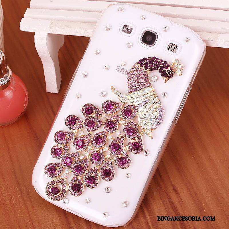 Samsung Galaxy S3 Trudno Purpurowy Etui Na Telefon Telefon Komórkowy Ochraniacz Rhinestone Futerał