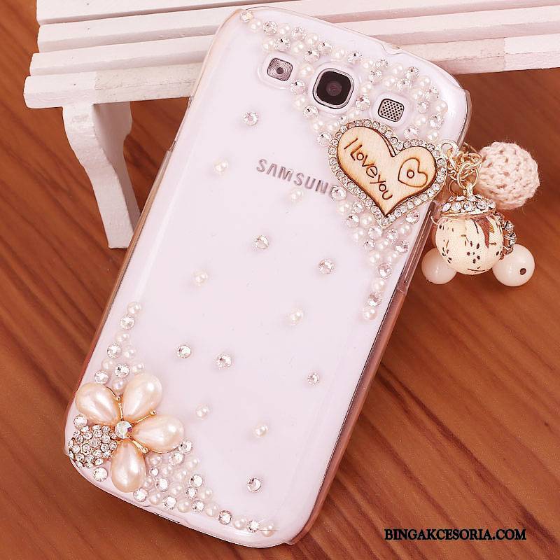 Samsung Galaxy S3 Trudno Purpurowy Etui Na Telefon Telefon Komórkowy Ochraniacz Rhinestone Futerał