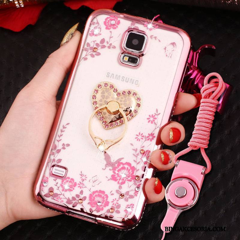 Samsung Galaxy S5 Futerał Złoto Ochraniacz All Inclusive Etui Rhinestone Etui Na Telefon Gwiazda