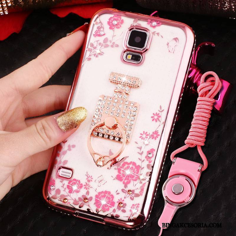 Samsung Galaxy S5 Futerał Złoto Ochraniacz All Inclusive Etui Rhinestone Etui Na Telefon Gwiazda