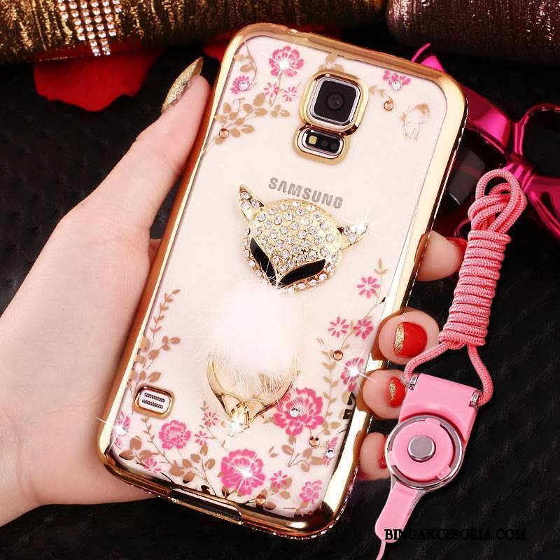 Samsung Galaxy S5 Futerał Złoto Ochraniacz All Inclusive Etui Rhinestone Etui Na Telefon Gwiazda