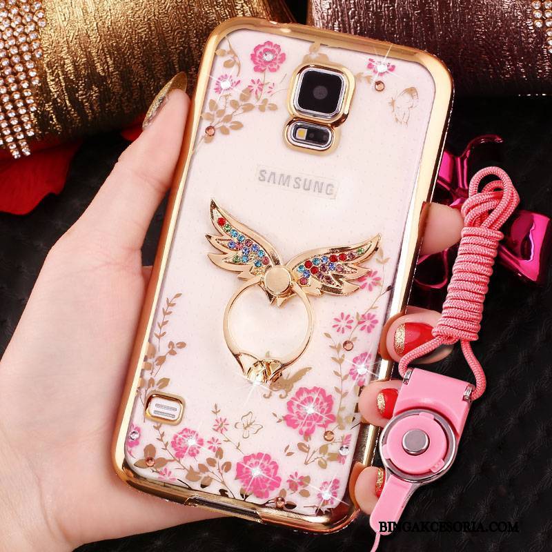 Samsung Galaxy S5 Futerał Złoto Ochraniacz All Inclusive Etui Rhinestone Etui Na Telefon Gwiazda