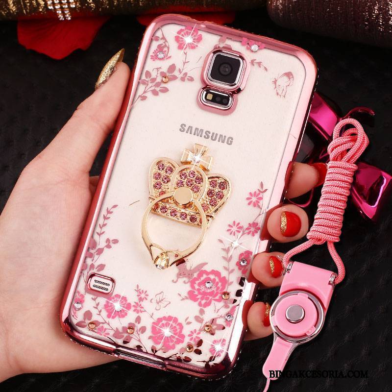 Samsung Galaxy S5 Futerał Złoto Ochraniacz All Inclusive Etui Rhinestone Etui Na Telefon Gwiazda