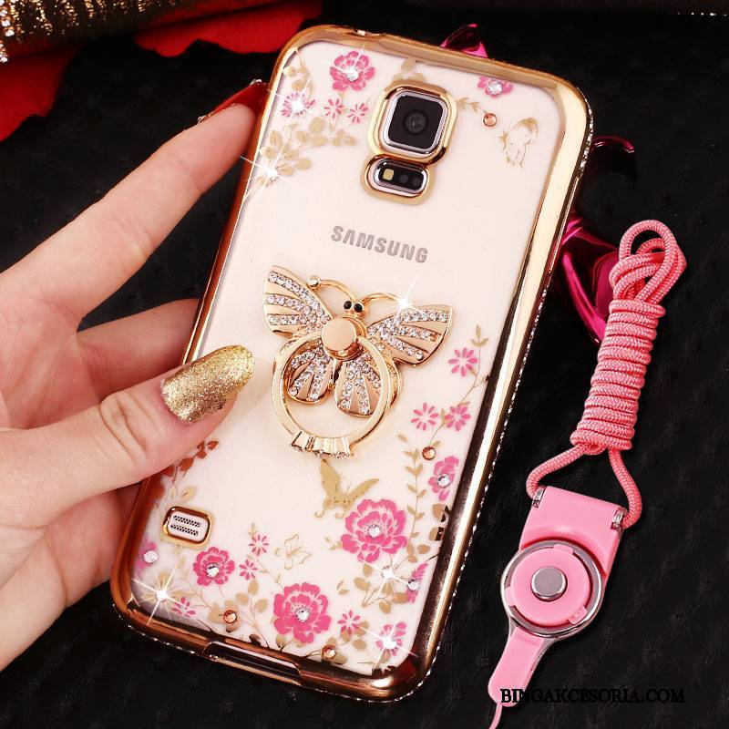 Samsung Galaxy S5 Futerał Złoto Ochraniacz All Inclusive Etui Rhinestone Etui Na Telefon Gwiazda