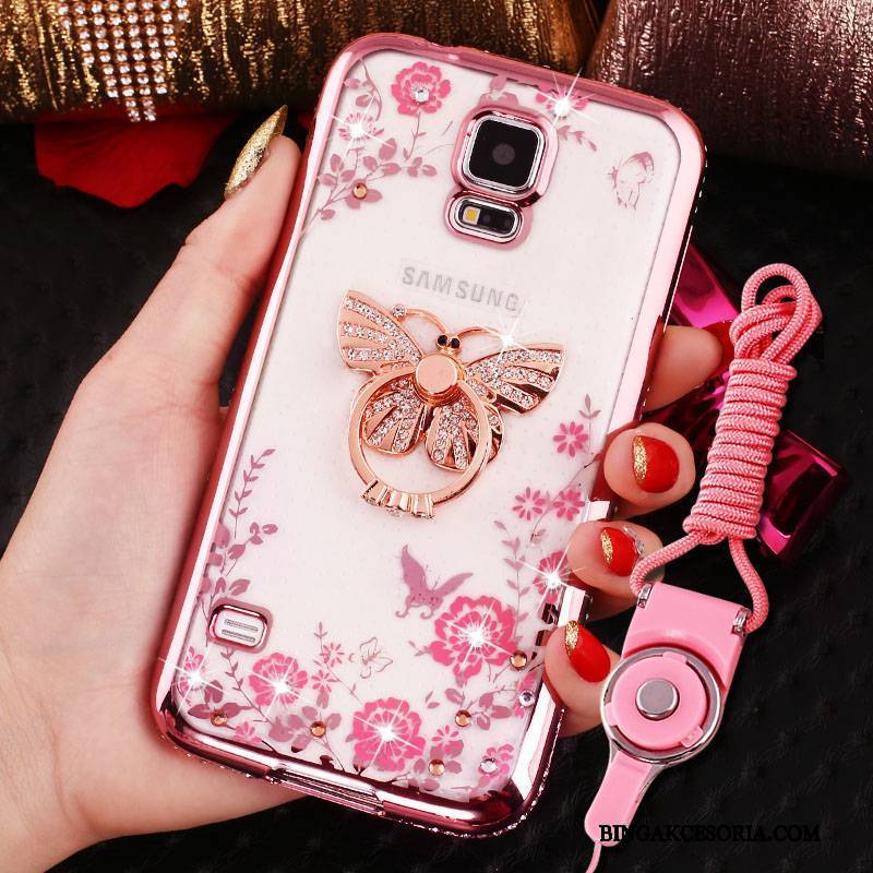 Samsung Galaxy S5 Futerał Złoto Ochraniacz All Inclusive Etui Rhinestone Etui Na Telefon Gwiazda