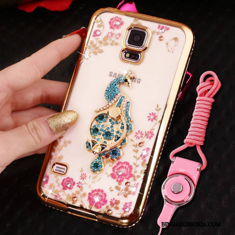 Samsung Galaxy S5 Futerał Złoto Ochraniacz All Inclusive Etui Rhinestone Etui Na Telefon Gwiazda