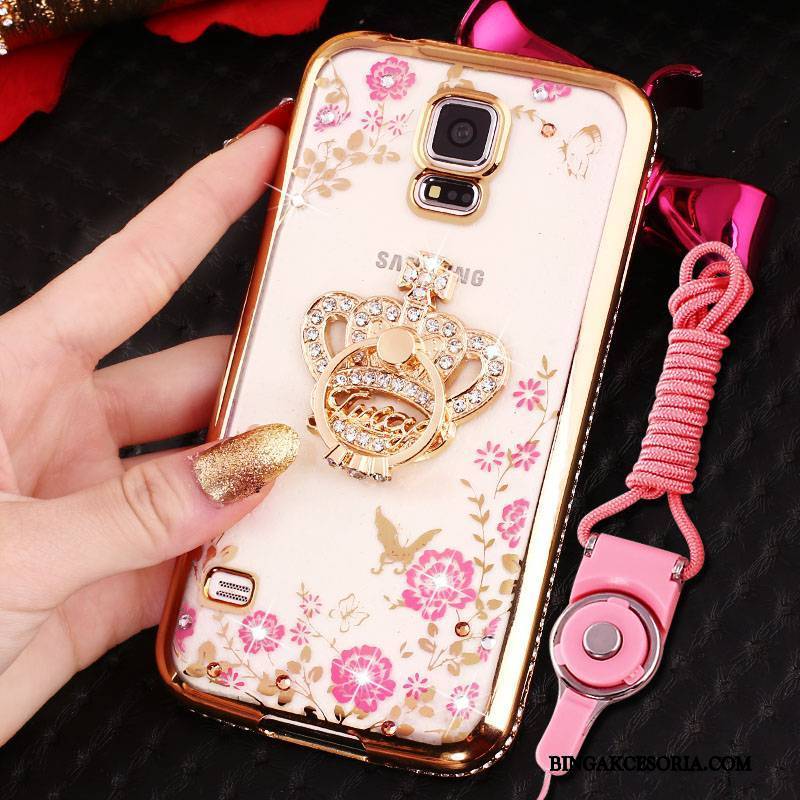 Samsung Galaxy S5 Futerał Złoto Ochraniacz All Inclusive Etui Rhinestone Etui Na Telefon Gwiazda