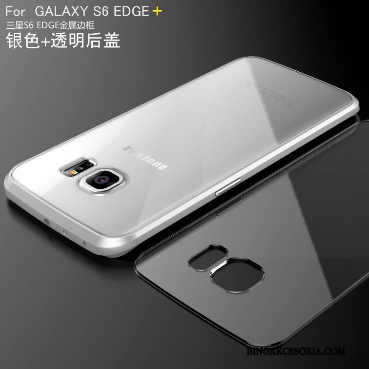 Samsung Galaxy S6 Edge + Ochraniacz Etui Futerał Metal Etui Na Telefon Granica Zielony