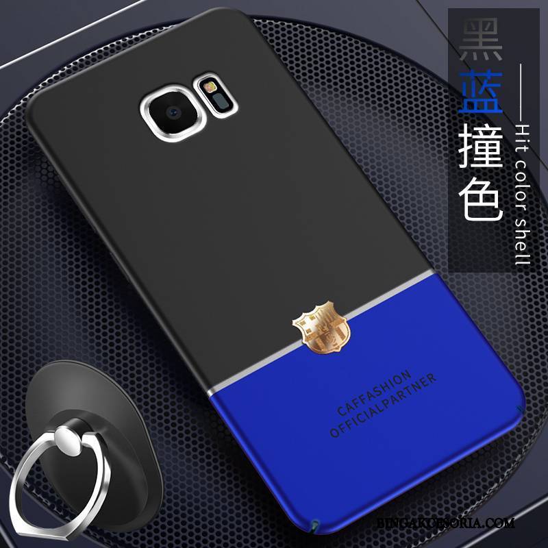 Samsung Galaxy S7 Etui Futerał Ring All Inclusive Cienkie Niebieski Trudno