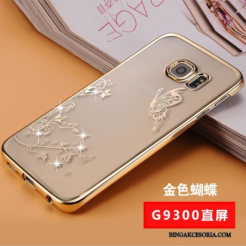 Samsung Galaxy S7 Futerał Etui Na Telefon Purpurowy Rhinestone Ochraniacz Cienkie Anti-fall Gwiazda