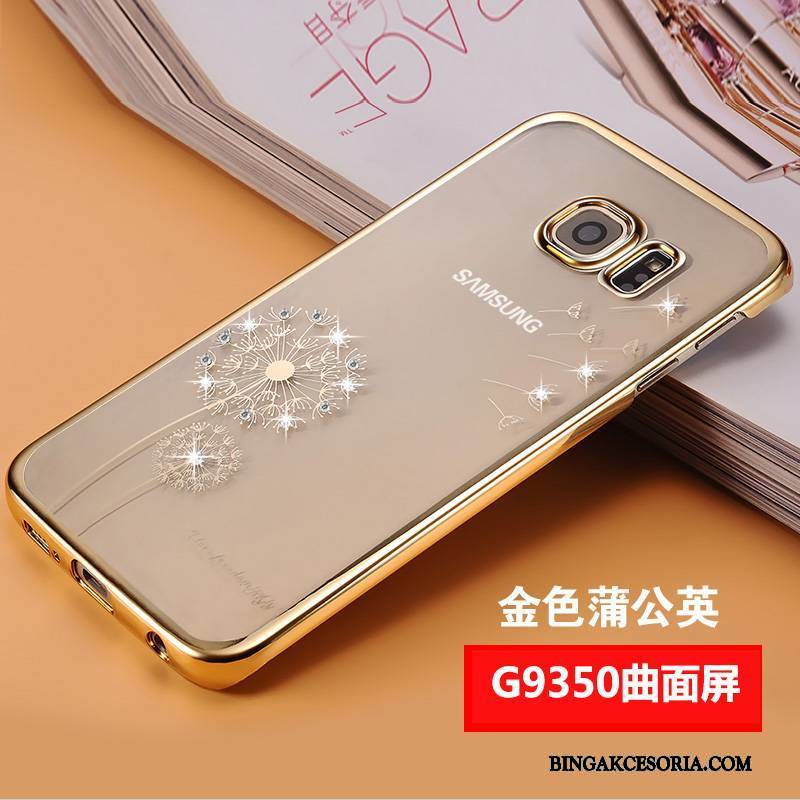 Samsung Galaxy S7 Futerał Etui Na Telefon Purpurowy Rhinestone Ochraniacz Cienkie Anti-fall Gwiazda