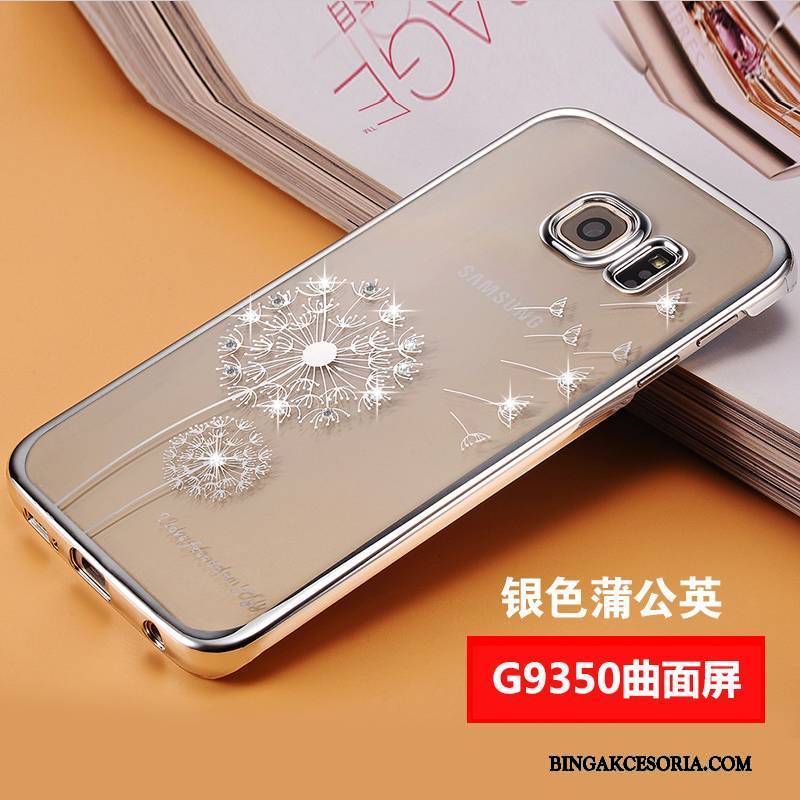 Samsung Galaxy S7 Futerał Etui Na Telefon Purpurowy Rhinestone Ochraniacz Cienkie Anti-fall Gwiazda