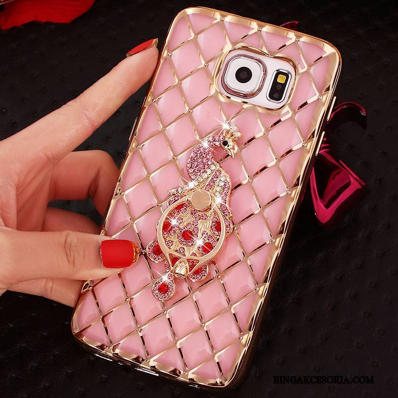 Samsung Galaxy S7 Futerał Silikonowe Rhinestone Cienkie Ring Gwiazda Etui Ochraniacz