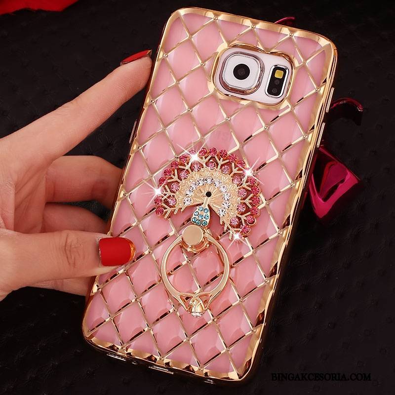 Samsung Galaxy S7 Futerał Silikonowe Rhinestone Cienkie Ring Gwiazda Etui Ochraniacz