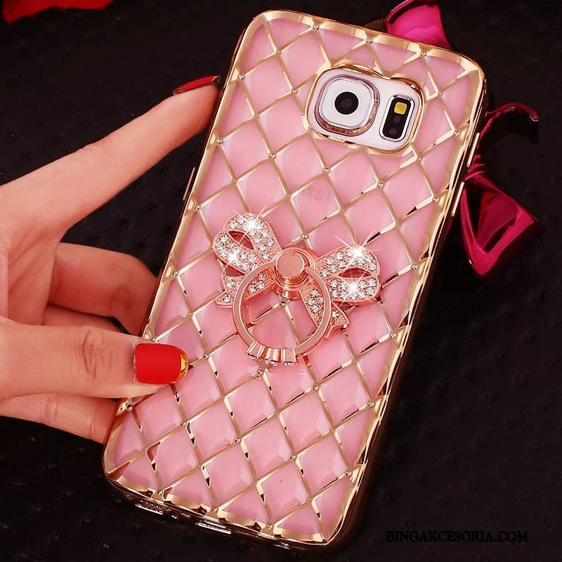 Samsung Galaxy S7 Futerał Silikonowe Rhinestone Cienkie Ring Gwiazda Etui Ochraniacz