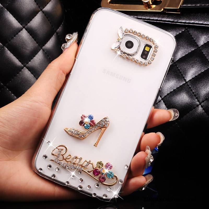 Samsung Galaxy S7 Rhinestone Etui Przezroczysty Gwiazda Telefon Komórkowy Anti-fall Futerał