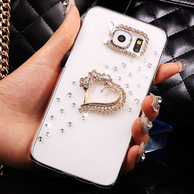 Samsung Galaxy S7 Rhinestone Etui Przezroczysty Gwiazda Telefon Komórkowy Anti-fall Futerał