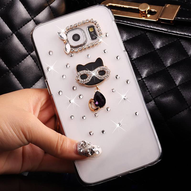 Samsung Galaxy S7 Rhinestone Etui Przezroczysty Gwiazda Telefon Komórkowy Anti-fall Futerał