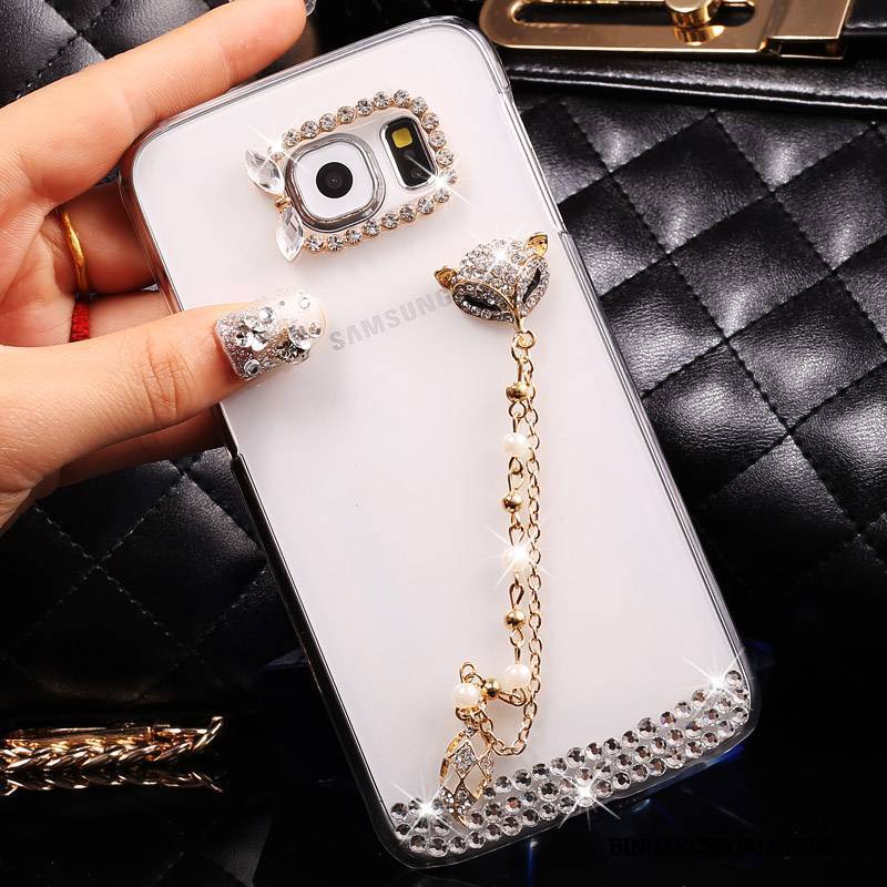 Samsung Galaxy S7 Rhinestone Etui Przezroczysty Gwiazda Telefon Komórkowy Anti-fall Futerał